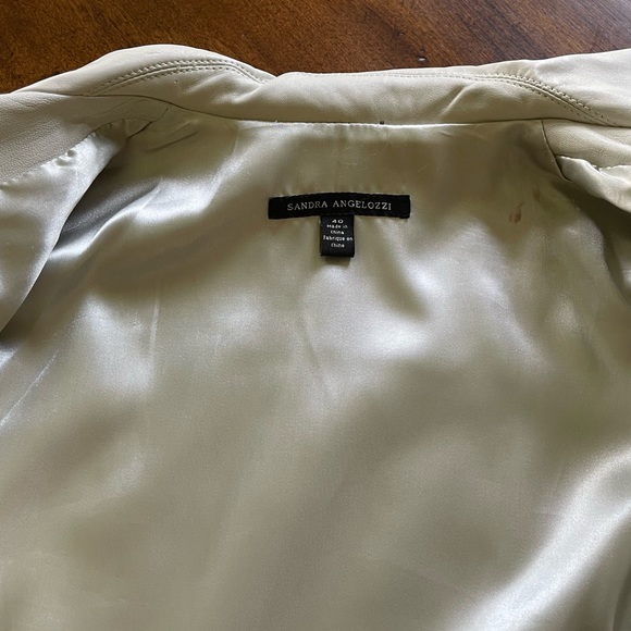 Sandra Angelozzi Leather Coat…Size 40 - Picture 8 of 9